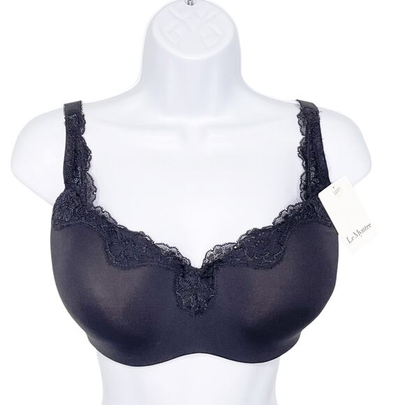 Le Mystere Lace Tisha Bra Black 32DDD/F NEW - Picture 11 of 11